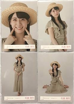 Amazon.co.jp: 櫻坂46 石森璃花 生写真 麦わら帽子コーデ 4種